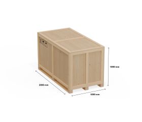 Houten export kist - medium - ISPM-15 - multiplex