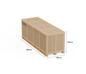 Houten export kist - large - ISPM-15 - multiplex