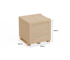 Houten export kist 1m³ - small - ISPM-15 - naaldhout