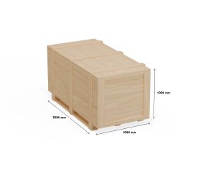 Houten export kist - medium - ISPM-15 - naaldhout