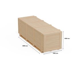 Houten export kist - large - ISPM-15 - naaldhout