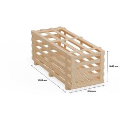 Houten export krat - medium - ISPM-15